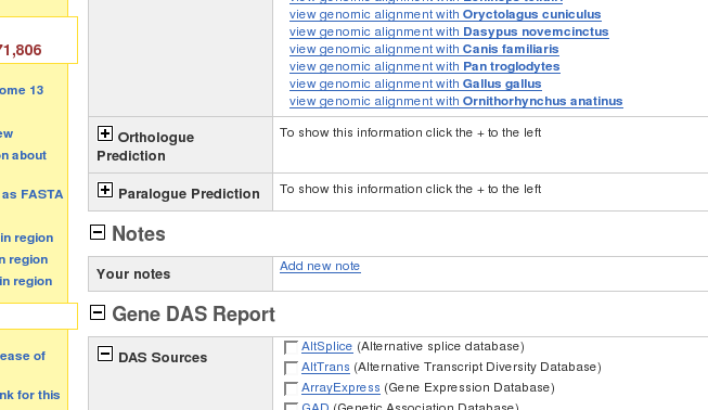screenshot showing Notes panel